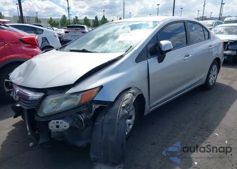 2012 Honda Civic Lx from USA, damaged, VIN 19XFB2F54CE354070